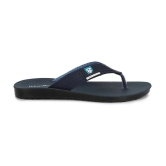 UrbanMark Men Comfortable Nivar Strap Thong Flip-Flop- Navy - None