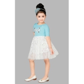 Coxxup Light Blue Net Baby Girl Frock ( Pack of 1 ) - None