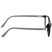Hrinkar Trending Eyeglasses: Black and Grey Cat-eyed Optical Spectacle Frame For Men & Women |HFRM-BK-GRY-13