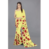 ANAND SAREES - Yellow Georgette Saree Without Blouse Piece ( Pack of 1 ) - Yellow