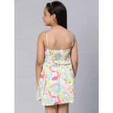 Oxolloxo Floral Printed Shoulder Straps Dress