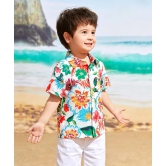 Venutaloza Toddler Boys Floral Graphic Shirt For Boy.-6 Month to 12 Month