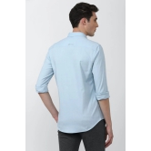 Men Blue Athletic Fit Formal Full Sleeves Formal Shirt