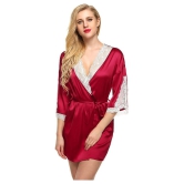 Piquant - Multicolor Satin Womens Nightwear Robes - M