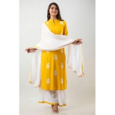 MAUKA - Yellow Straight Rayon Womens Stitched Salwar Suit ( Pack of 1 ) - None