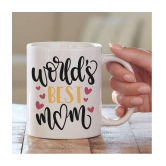 thriftkart worlds best mom Ceramic Coffee Mug 1 Pcs 350 mL - White