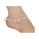 AanyaCentric - Silver Anklets ( Pack of 1 ) - Silver