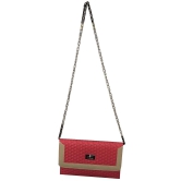 Apnav Pink Designer Clutch With Sling