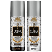 St. John Cobra Impact & Sensual 150ml Each Deodorant Spray for Men 150 ml ( Pack of 2 )