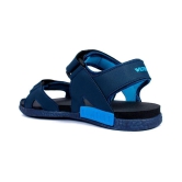 ASIAN Navy Canvas Floater Sandals - None