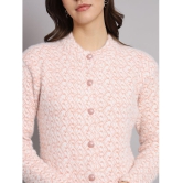 eWools.in Woollen Round Neck Women''s Buttoned Cardigans - Orange ( ) - None