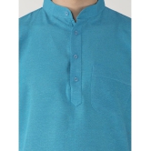 KLOSET By RIAG - Blue Cotton Men's Shirt Style Kurta ( Pack of 1 ) - None