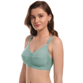 Elina Sea Green Cotton Non Padded Womens Minimizer Bra ( Pack of 1 ) - None