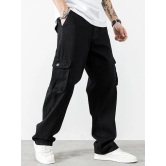 Black Baggy Men Cargo Jeans - Style and Function Combined-38