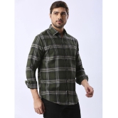 HJ HASASI Cotton Blend Regular Fit Checks Full Sleeves Men's Casual Shirt - Green ( Pack of 1 ) - None