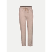 Men Beige Solid Remi Cotton Chinos Trousers