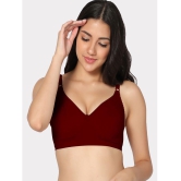 IN CARE LINGERIE - Maroon Cotton Non Padded Womens T-Shirt Bra ( Pack of 1 ) - None