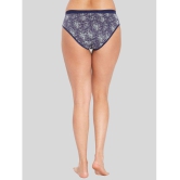 ILRASO - Navy Blue Cotton Printed Women's Briefs ( Pack of 1 ) - None