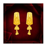 LUV FASHION Golden Drop Earrings ( Pack of 1 ) - Golden