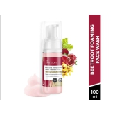 Pore Cleansing Foaming Beetroot Face Wash Anti Aging Reduces Skin Toxins, Damage Skin (100 ML)