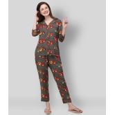 Berrylicious - Multicolor Rayon Womens Nightwear Nightsuit Sets ( Pack of 1 ) - M