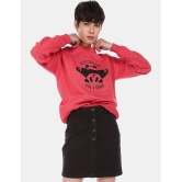 Sugr Polyester Red Non Zippered Sweatshirt - None