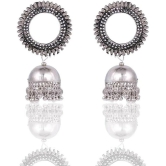 Samridhi DC Silver Jhumki Earrings ( Pack of 1 ) - Silver