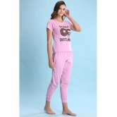 Clovia Cotton Nightsuit Sets - Pink Pack of 2 - 2XL