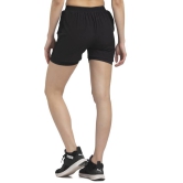 Solid Women Dark Blue Sports Shorts, Gym Shorts, Cycling Shorts, Running Shorts