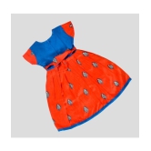 MangoPies - Red Cotton Blend Baby Girl Frock ( Pack of 1 ) - None