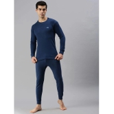 Lux Cottswool - Blue Cotton Blend Mens Thermal Sets ( Pack of 1 ) - None