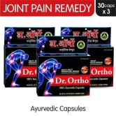 Dr Ortho Joint Pain Relief Capsules 30Caps, Pack of 3 (Ayurvedic Medicine Helpful in Joint Pain, Back Pain, Knee Pain, Neck Pain) - Ayurvedic Capsules