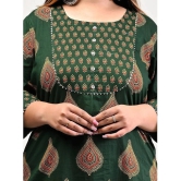 Swasti - Green Cotton Womens Straight Kurti ( Pack of 1 ) - None