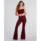 Addyvero Maroon Solid Pant Top Set - None