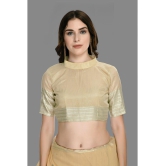 OFLINE SELCTION - Beige Silk Saree With Blouse Piece ( Pack of 1 ) - Beige