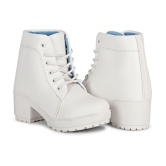 Ishransh - White Women's Ankle Length Boots - None