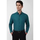 Men Green Slim Fit Formal Full Sleeves Formal Shirt