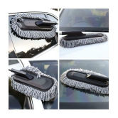 HOMETALES - Combo Of Telescopic Microfiber Cleaning Long Duster & Mini Microfiber Duster For Car Cleaning (Pack Of 2)