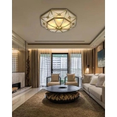 Hdc Flush Mount Traditional Curved Ceiling Light