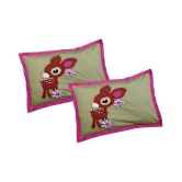 Hugs'n'Rugs - Regular Multi Cotton Pillow Covers 60*40 ( Pack of 2 ) - Multi