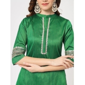 Pannkh Womens Festive Placket Embroidered Kurta With Contrasting Pants - None