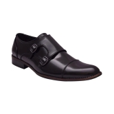 Sir Corbett Monk Strap Artificial Leather Black Formal Shoes - 9