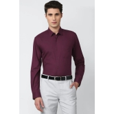 Men Purple Regular Fit Formal Full Sleeves Formal Shirt