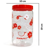 PearlPet - Red Plastic Dal Container ( Set of 6 ) - 1500 ml - Red