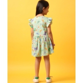 BUTTERFLY GREEN FRILL DRESS-GREEN-9-10 YEARS / 1N / GREEN