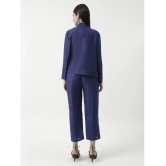 Zima Leto Womens Solid Stylish Blazer With Matching Pant Set - None