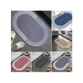 croon - Anti-skid Rubber Door Mat ( 60 X 40 cm ) Set of 2 - Assorted - Assorted