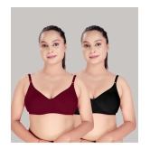 HAYA Multicolor Cotton Non Padded Womens Push Up Bra ( Pack of 2 ) - None