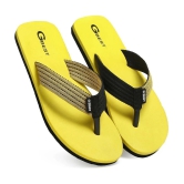 G Best Yellow Mens Thong Flip Flop - None