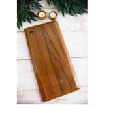 Long Sleek Teakwood Platter Brown